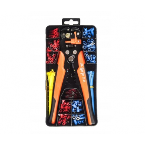 Автоматический инструмент для зачистки проводов с принадлежностями Kraft&Dele  KD10543