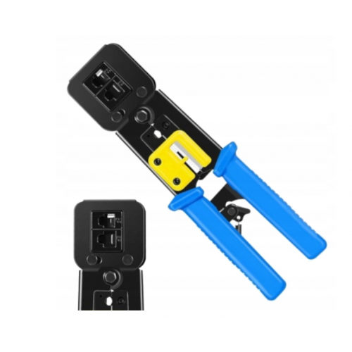 Kabeļu gofrēšanas instruments, tīkla savienotāja izvilcējs, LAN RJ45 caurvades savienotāji Kraft&Dele(KD10883)