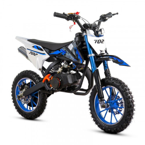 Bērnu benzīna 2T motocikls 50cm3 Cross XTR-702 (rokas starteris)