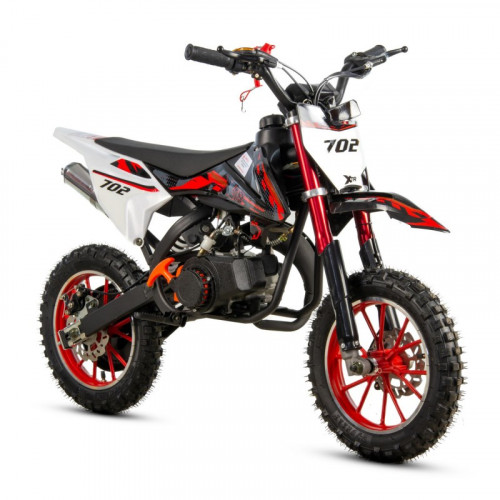 Bērnu benzīna 2T motocikls 50cm3 Cross XTR-702 (rokas starteris)