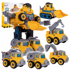 Робот трансформируется в самодельные транспортные средства 5-в-1MalPlay(110182)