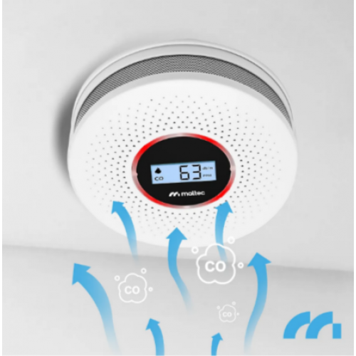 Sertificēts SafeSensor2000 2-in-1 oglekļa monoksīda sensors Maltec(110634)