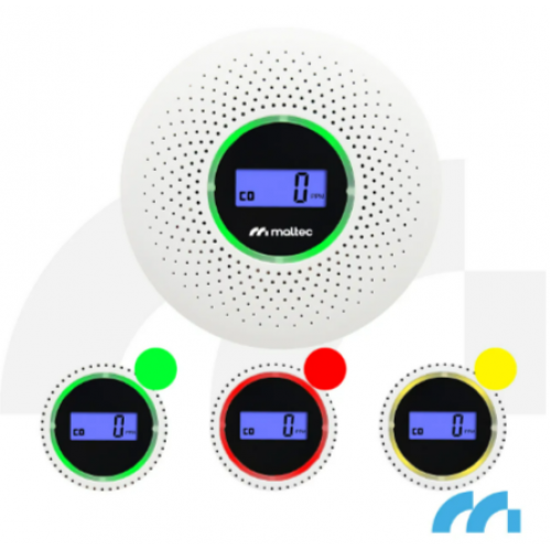 Sertificēts SafeSensor2000 2-in-1 oglekļa monoksīda sensors Maltec(110634)