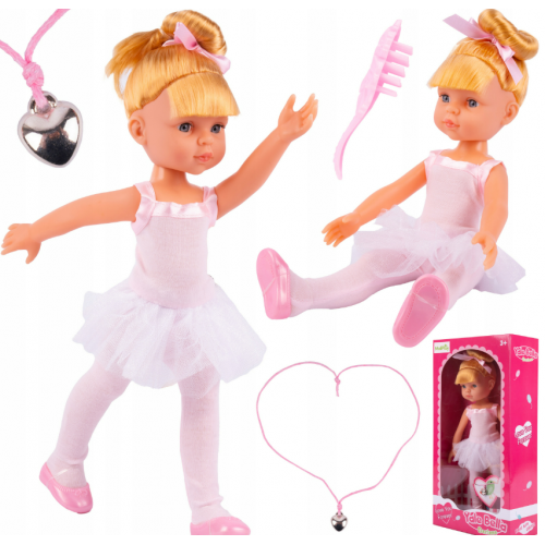 Komplekts ar pušķīšu lelli "Balerīna" Blonde Darlene 34 cm MalPlay(111567)