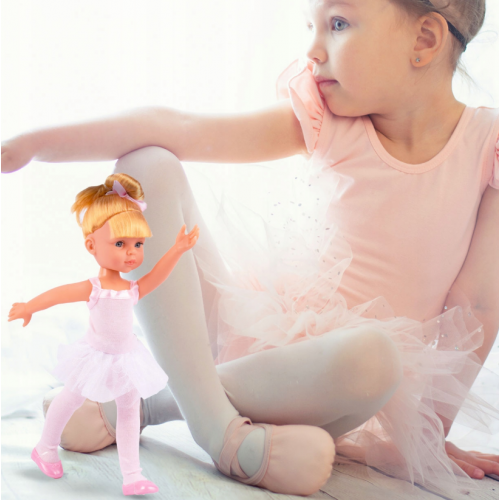 Komplekts ar pušķīšu lelli "Balerīna" Blonde Darlene 34 cm MalPlay(111567)