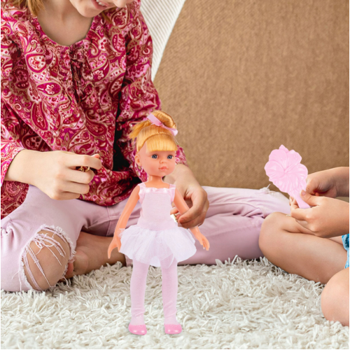 Komplekts ar pušķīšu lelli "Balerīna" Blonde Darlene 34 cm MalPlay(111567)