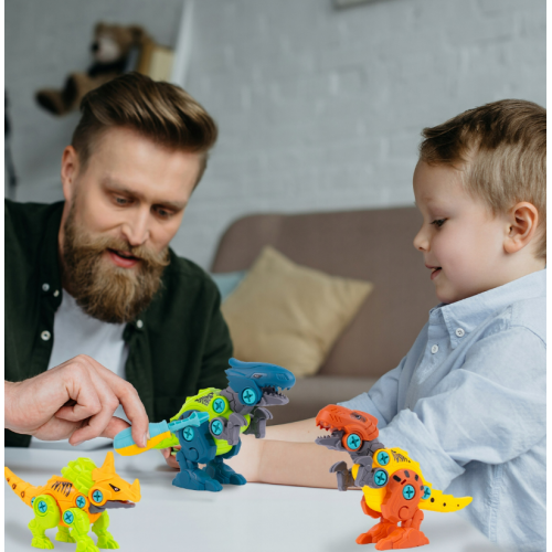 Dinozauru konstruktora komplekts ar grozāmiem klucīšiem (112261)