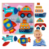 Koka automašīnas, puzles, transportlīdzekļi, rotaļlieta bērniem, atbilstošas ​​formas, MalPlay (109711)