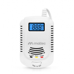 Oglekļa monoksīda gāzes sensors LPG trauksmes detektors sertificēts LCD 2in1MalTec(113562)