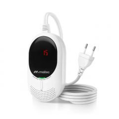 Maltec 2-in-1 oglekļa monoksīda trauksmes detektors ar LCD displeju, sertificēts, LPG (113563)