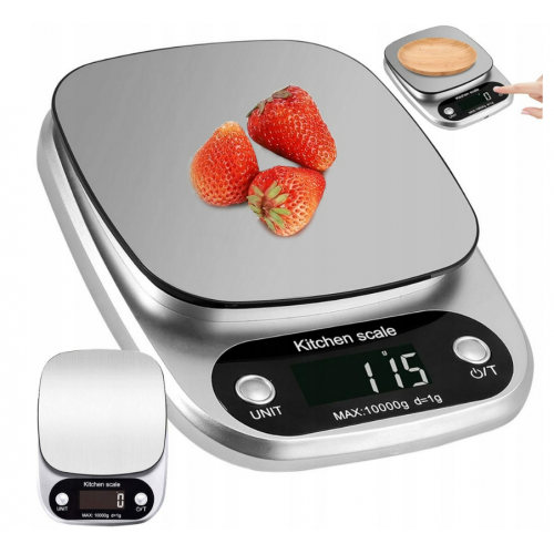 LCD elektroniskie virtuves svari mājai ar precīzu svaru līdz 3 kg 0,1 g (17138)