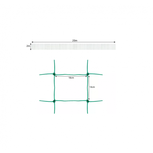 Tīkls - atbalsts augiem 2x20m Gardlov (23980)