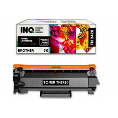 Printera kasetne toneris INQ for Brother TN2420 melns ( 5901087066680 ) BR-2420-1