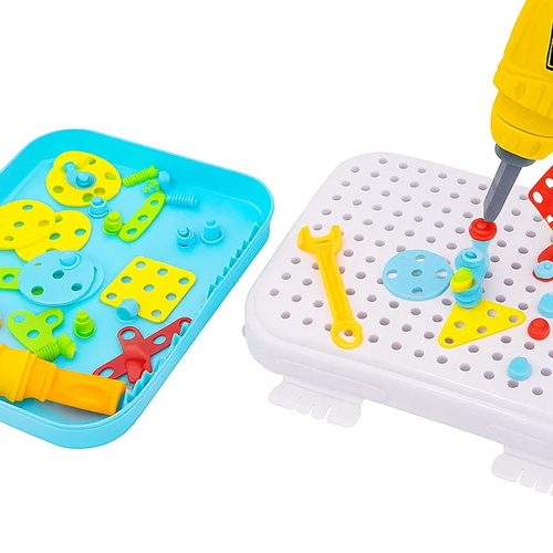 DIY komplekts bērniem 3D konstruktoru bloki radošai mozaīkai(26105)