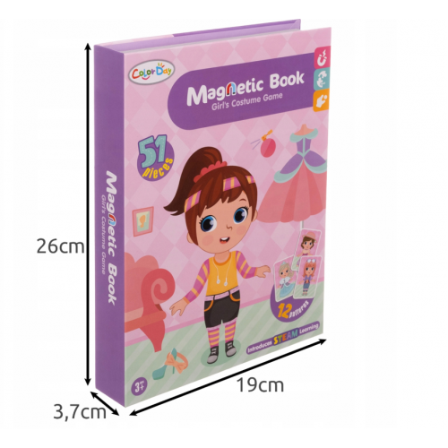 Magnētiskā puzle radošai meiteņu ģērbšanai:26654