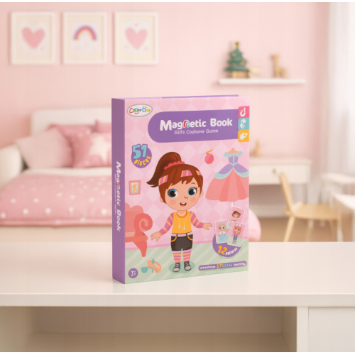 Magnētiskā puzle radošai meiteņu ģērbšanai:26654