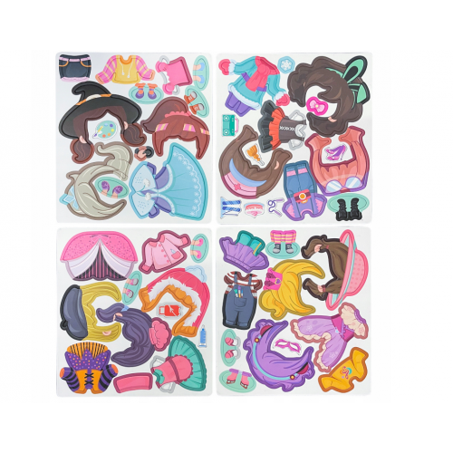 Magnētiskā puzle radošai meiteņu ģērbšanai:26654