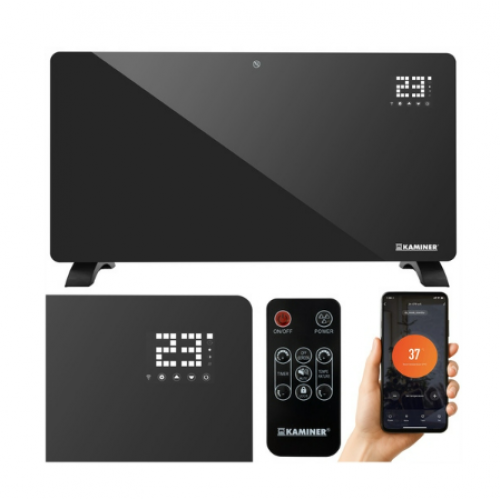 Stikla elektriskais sildītājs Zelva Kaminer. (26572)