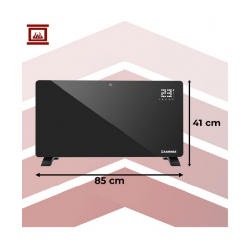 Stikla elektriskais sildītājs Zelva Kaminer. (26572)