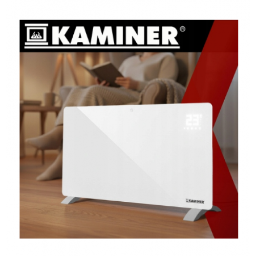 Elektriskais stikla radiators Zelva Kaminer. (26573)