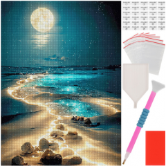 Алмазная мозаика - вышивка «Пляж», 40x30 см, Maaleo. (26769)