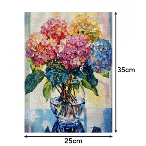 Dimanta mozaīka - izšuvums 5D "Pušķis" 40x30cm Maaleo. (26770)