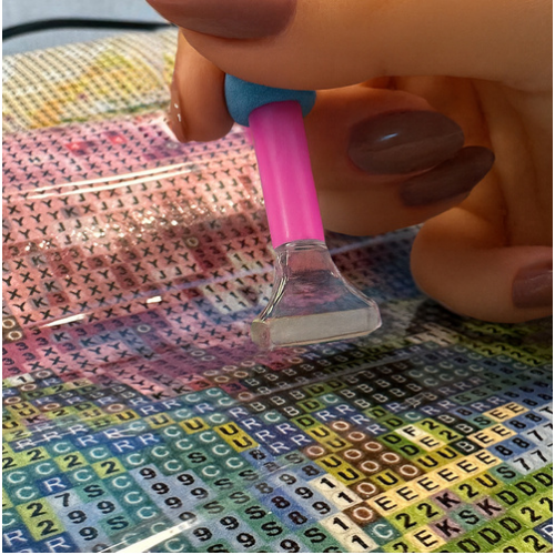 Dimanta mozaīka - izšuvums 5D "Pušķis" 40x30cm Maaleo. (26770)