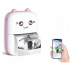 Mini bezvadu termiskā printers pārnesamais drukātājs fotogrāfijām un piezīmēm (27319_R)