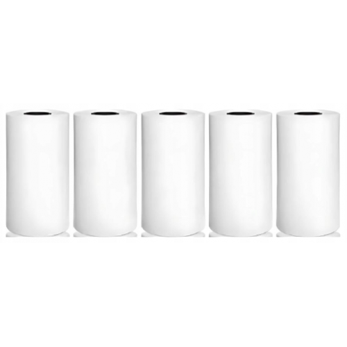 Termopapīrs mini pašlīmējošam printerim 55 mm 5 ruļļi ātrai drukāšanai (27320)