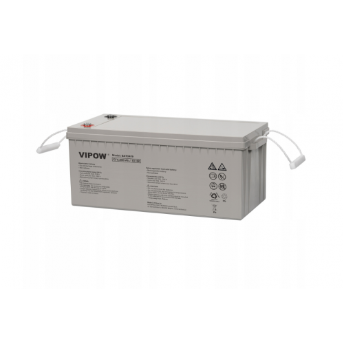 12 V 200 Ah gēla akumulators Vipow. (BAT0419)