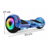 Giroskūteris - Hoverboard LED, Bluetooth, skaļruņi, 10 collu riteņi RETOO (E031-2)