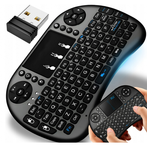 Беспроводная мини-клавиатура с подсветкой i8 Bluetooth Smart TV RETOO(E151-2)