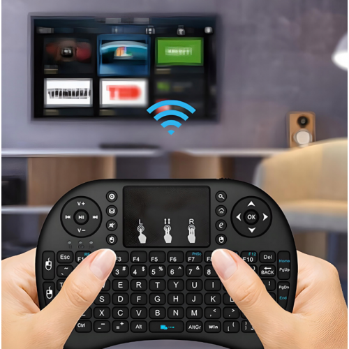 Беспроводная мини-клавиатура с подсветкой i8 Bluetooth Smart TV RETOO(E151-2)