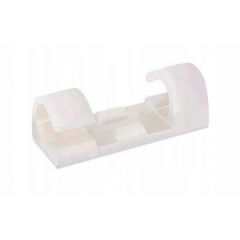 Kabeļu organizators uz lentes 20 gab. balts 30x10mm Kraft&Dele (KD10080)