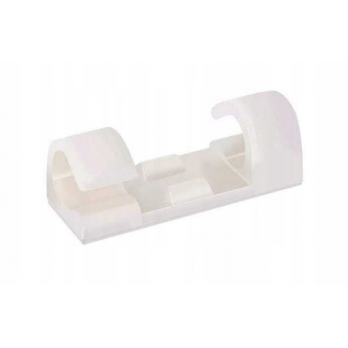 Kabeļu organizators uz lentes 20 gab. balts 30x10mm Kraft&Dele (KD10080)