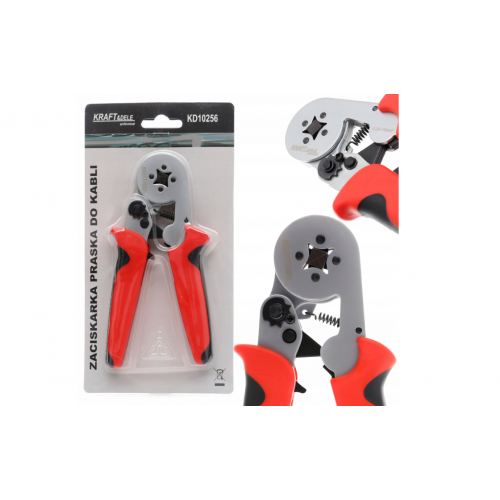 Saspiežamās skrūves savienotājiem, kabeļu spailēm, vadiem un uzgaļiem 0,25–10 mm. Kraft&Dele(KD10256)