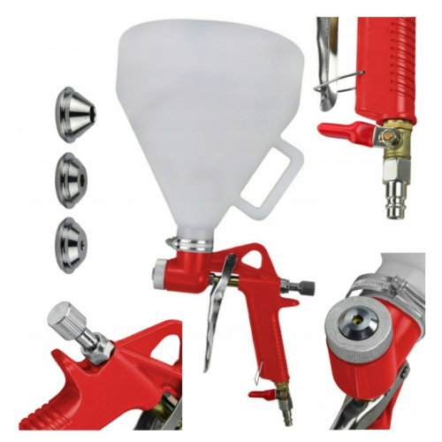 5 litru pneimatiskā pistole apmešanai, krāsošanai un sienu darbiem, ko darbina kompresors  Kraft&Dele (KD10259)