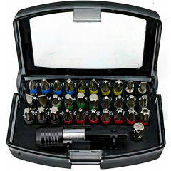 Набор бит 32 предмета torx hex philips + коробка (KD10472)