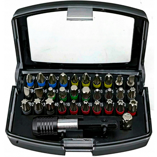 Uzgaļu komplekts, 32 gab., Torx Hex Philips + kaste (KD10472)