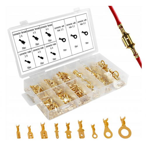 450 pārsegu komplekts automašīnu kabeļu savienotājiem Kraft&Dele (KD10493)