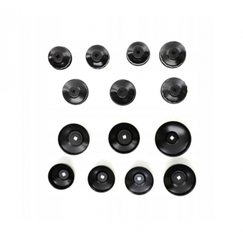 Eļļas filtra izņemšanas uzgriežņu atslēgu komplekts, 15 daļas + koferis FT770773 Kraft&Dele (KD10500)