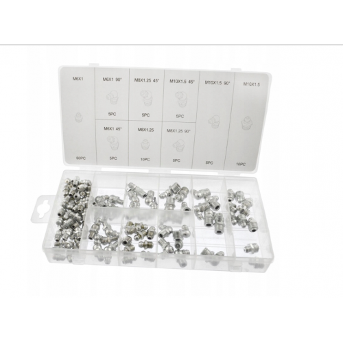 Комплект из 110 смазочных фитингов.Kraft&Dele(KD10507)