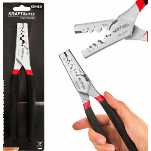 Kabeļu uzmavu gofrēšanas instruments Kraft&Dele KD10537