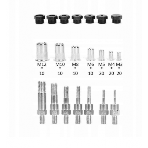 Ручной заклепочный инструмент для заклепочных гаек M3-M12 с рычагом M3 M4 M5 M6 M8 M10 M12 125 EL. (KD10556)