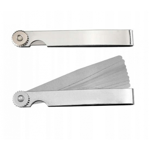 Lapu taustes mērītājs - 17 lapas 0,02-1 mm. (KD10560)