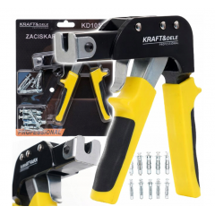 Пистолет для обжима, гвоздезабиватель, плоскогубцы, штифты, набор инструментов Kraft&Dele (KD10574)