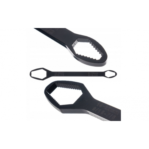 DAUDZFUNKCIONĀLA, IZTURĪGA Universāla Torx uzgriežņu atslēga ar atvērtu galu 8–13 mm 4–22 mm Kraft&Dele (KD10797)