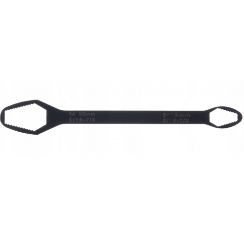 DAUDZFUNKCIONĀLA, IZTURĪGA Universāla Torx uzgriežņu atslēga ar atvērtu galu 8–13 mm 4–22 mm Kraft&Dele (KD10797)