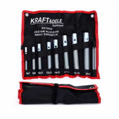 Набор трубчатых гаечных ключей для свечей накаливания 6-22 мм, 10 шт Kraft&Dele (KD10820)