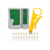 Tīkla testeris, kabeļu testeris, gofrēšanas instruments, vadu noņēmējs + 100 RJ45 savienotāji. Kraft&Dele (KD10882)